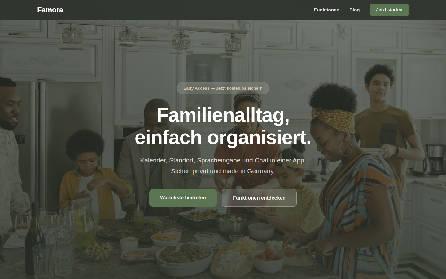 Famora — Familien-Plattform